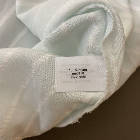 Lane Bryant Womens Top 22 24 Long Sleeve Wrap Tie Green Rayon Stripe NEW Shirt - Picture 12 of 16